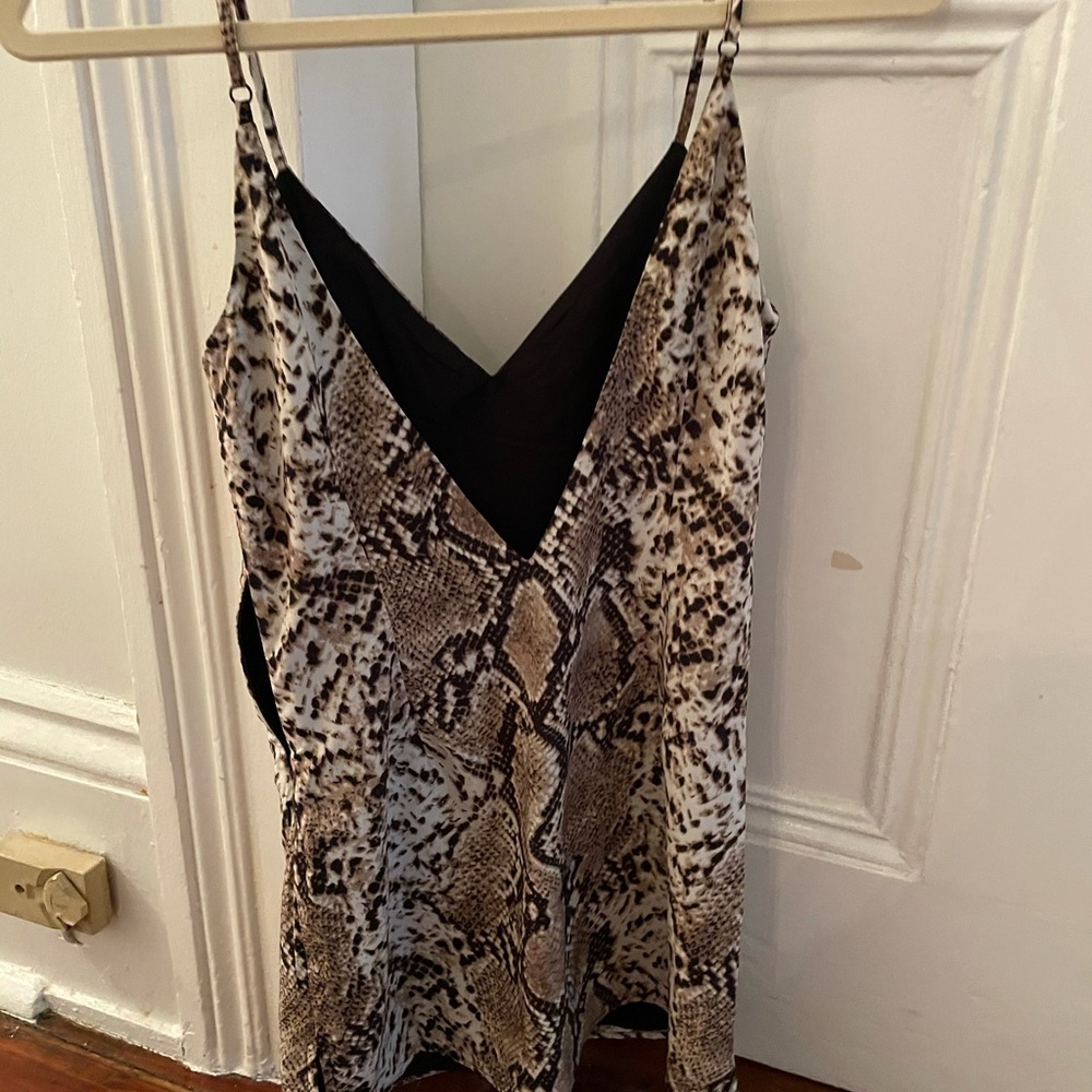 superdown Snakeskin Mini Dress